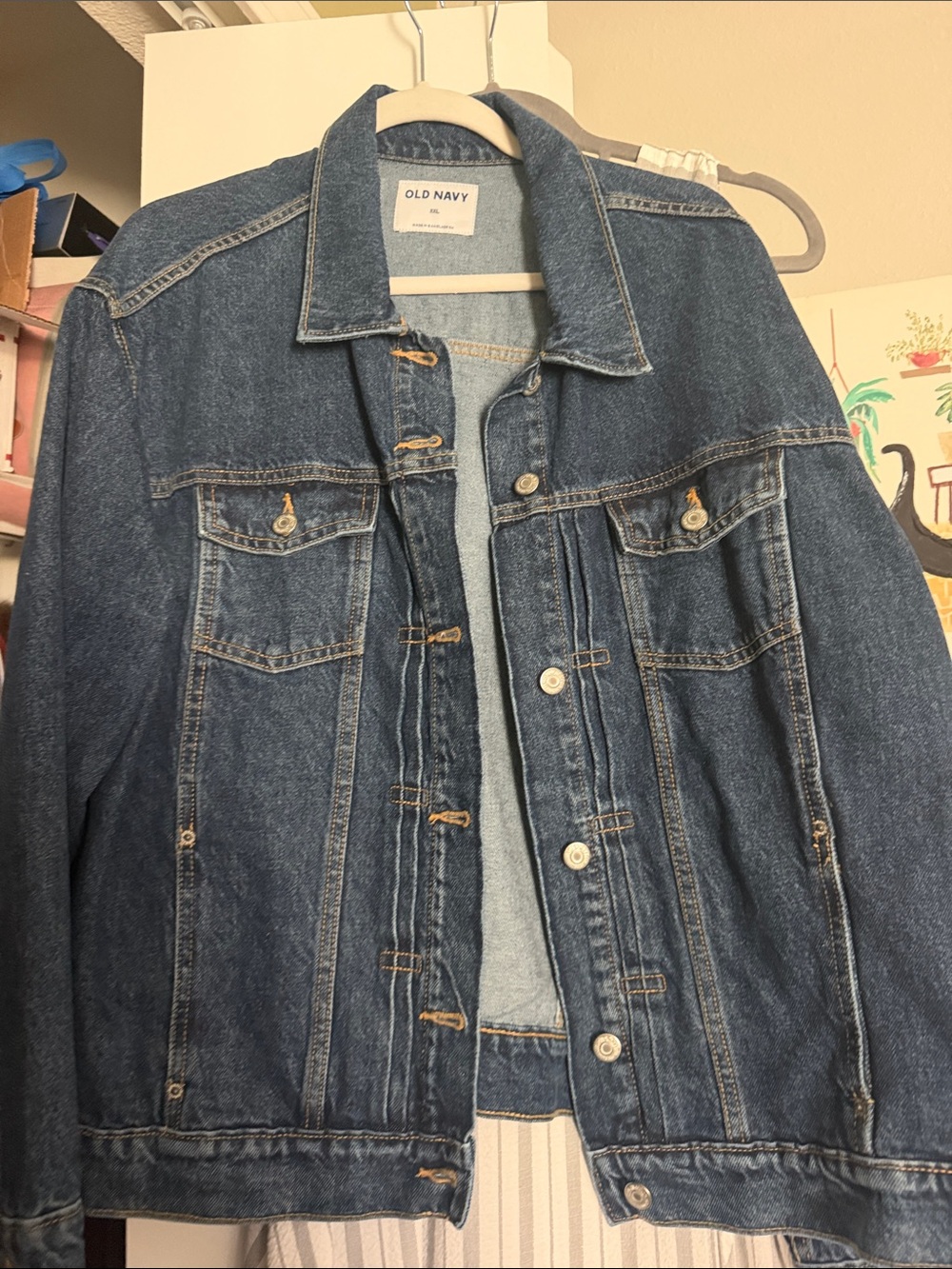Old Navy Women's Medium Blue Denim Trucker Jacket